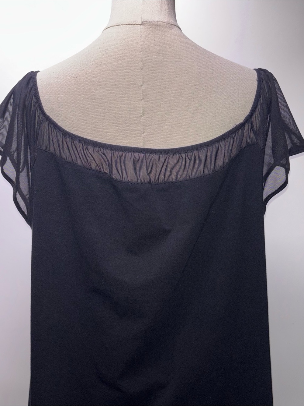 Torrid Black Square-Neck Flutter Sleeve Top Size 3 = 3X - Picture 5 of 8